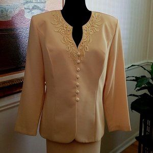 Vintage First in Fashion Peach Suit